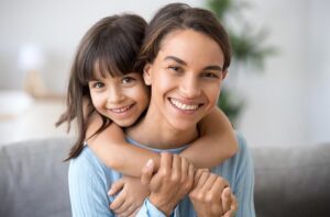 Happy mother & daughter