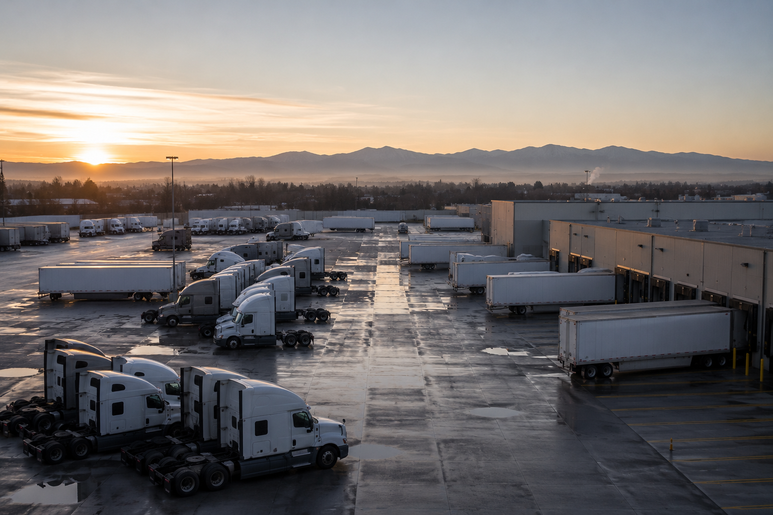 trucking-company-liability-colorado-fleet-elkus-sisson.jpg Colorado wage and hour law materials, employee pay statement, calculator, and payroll documents on a legal office desk.